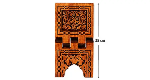 Islamic Special Design Wood Carved Home Quran Reading Stand Ramadan Lectern Quran And Stand Quran Gift Eid Gift Muslim Gift