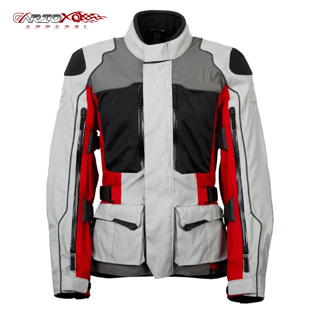 Motorcycle Jacket Included Shoulder Elbow Spine Protectors Sports Bike Gear for Serious Riders in All Weather Conditions