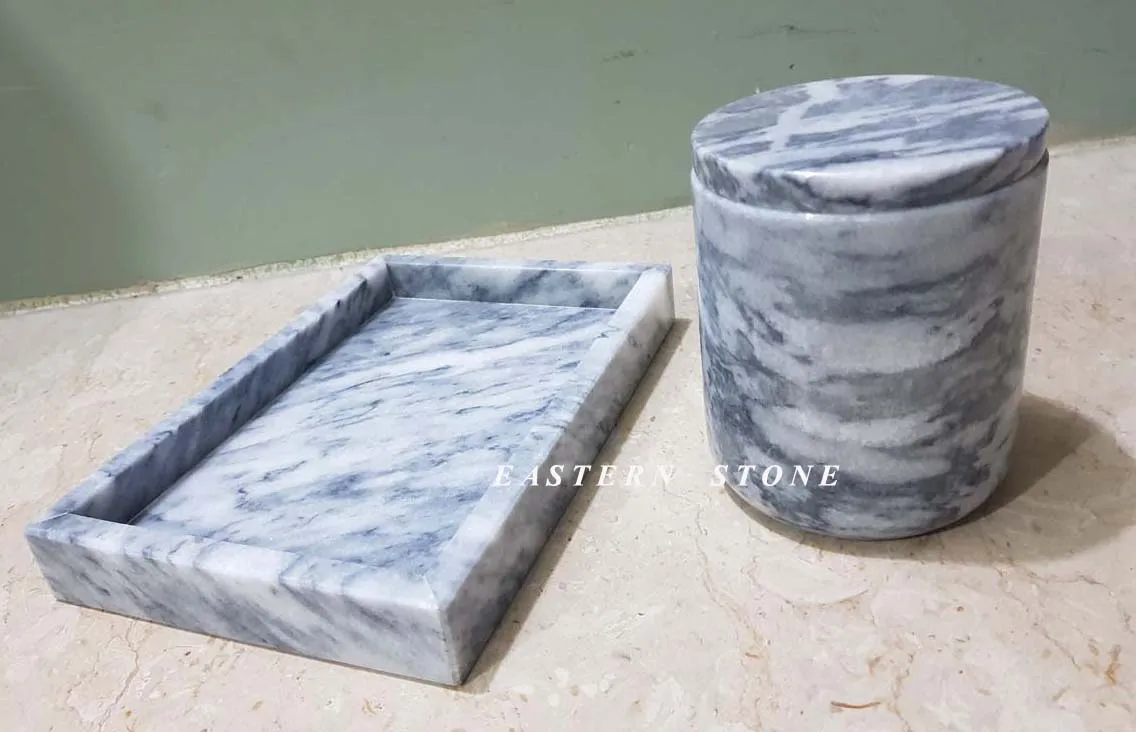 WHOLESALE EMPTY LUXURY ONYX, MARBLE STONE, ALABASTER CANDLE JARS AND CONTAINERS WITH LIDS