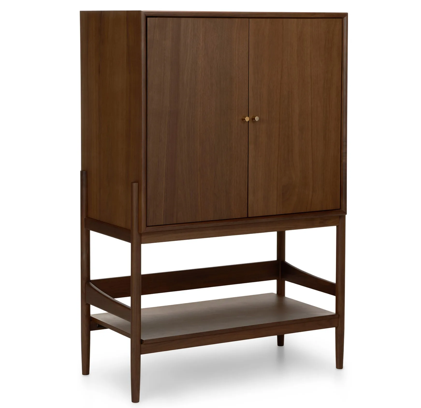 100% Premium Modern Design Solid Oak Wood Bar Cabinet with Open Close Storage Shelves for Home Bars Restaurants Hotels Furniture