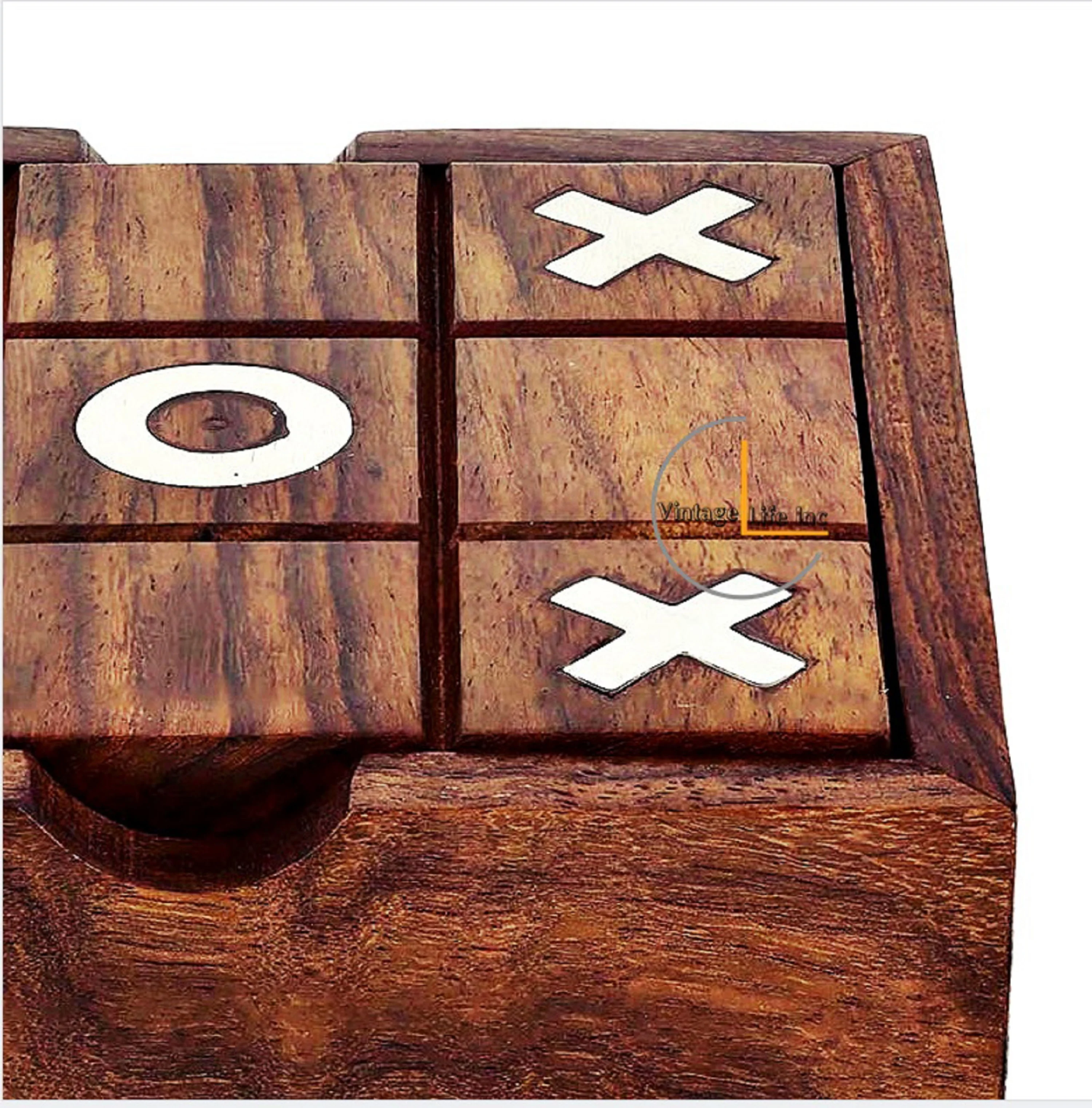 Деревянная игра Tac Toe идеальный подарок на день рождения для детей и семьи настольный декор свадеб обучающих игр