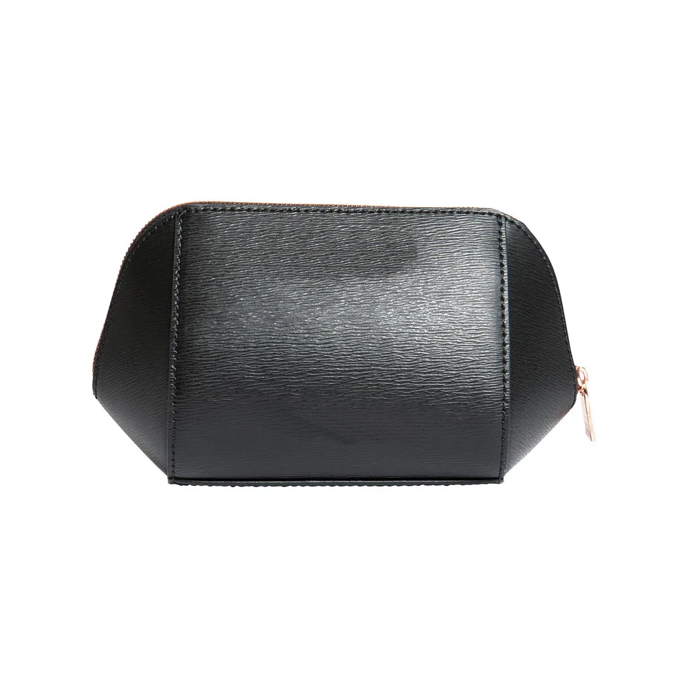 Trendy Travel Cosmetic pouches Vintage Brown Leather large cosmetic bag Carry All Pouch Fashion Travel Makeup Cosmetic Bag