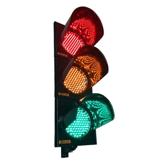 200 mm Pedestrian Traffic Light with 5 mm LED PC Material 12V Voltage for Roadway Use