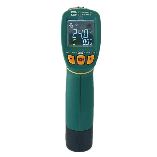MASTECH MS6531C 12:1 Handheld Digital LCD IR Thermometer Laser Industrial Temperature Tester Pyrometer Range -40~800 Celsius
