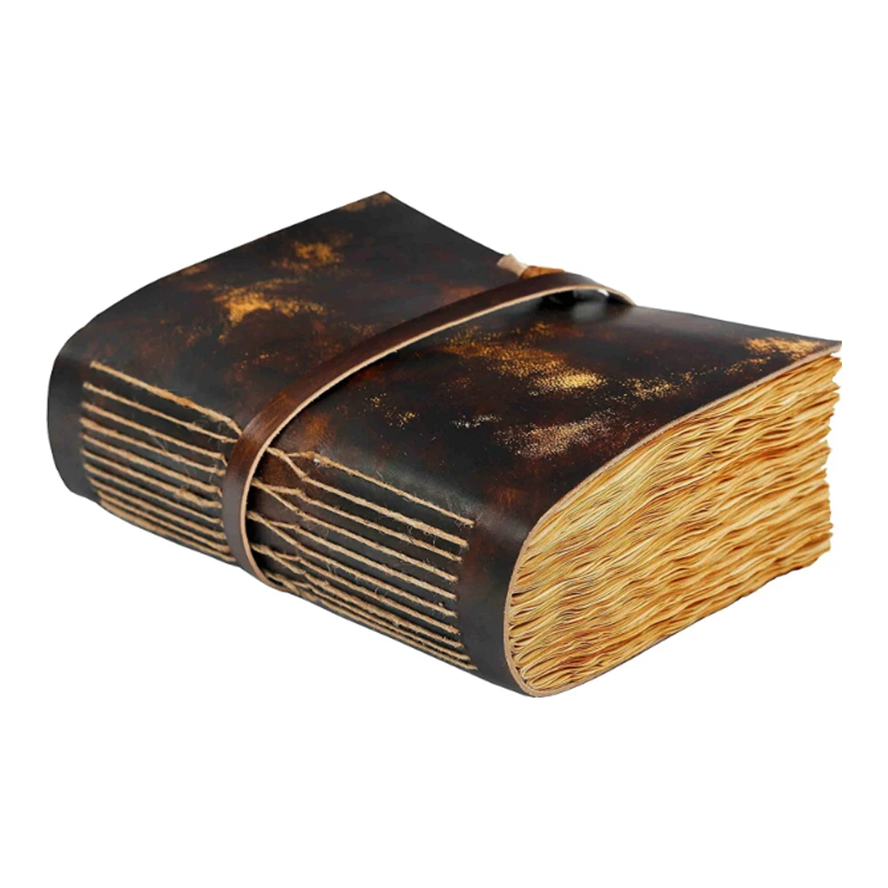 Оптовая продажа, ежедневник ручной работы из натуральной кожи, Книга теней с блокнотом, персонализированный блокнот для путешествий