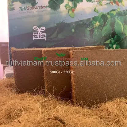 Selling Block Cocopeat Coir Pith For Plants With 700Gr Block High Quality in size 19*17*5cm good expan from Tuff Vietnam Low EC