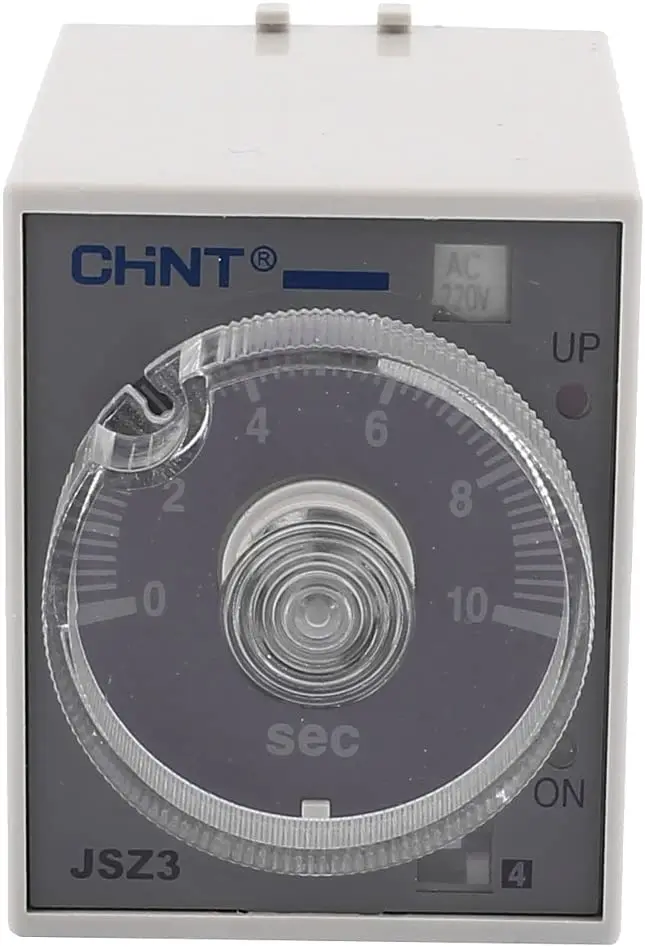 Chint JSZ3A-B AC Electrical 220V 5A 0-10 Seconds Power contactor On Authorized Delay Timer Digital Display Timers Control Relay