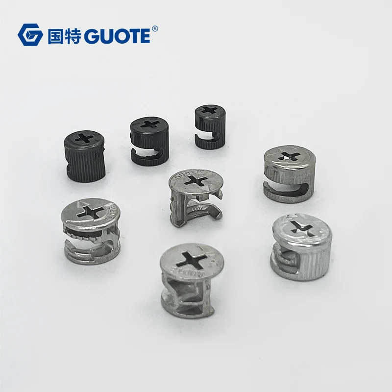 GUOTE Automotive Plastic Fasteners Connecting Bolt Furniture Cabinet Screw Glide Insert End Caps for Chair Table Stool