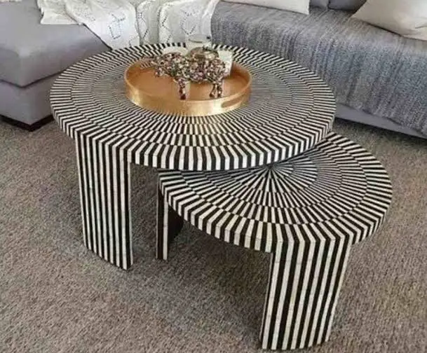 Premium Quality Classic Design Bone Inly Coffee Table for Home and Garden Decoration Available at Affordable Price