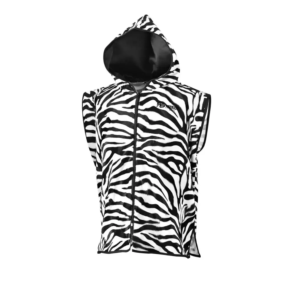 Sleeveless Hood Ring Jacket for Trainers Boxing MMA Muay Thai Kickboxing 2023 Best Boxing Ring Jacket