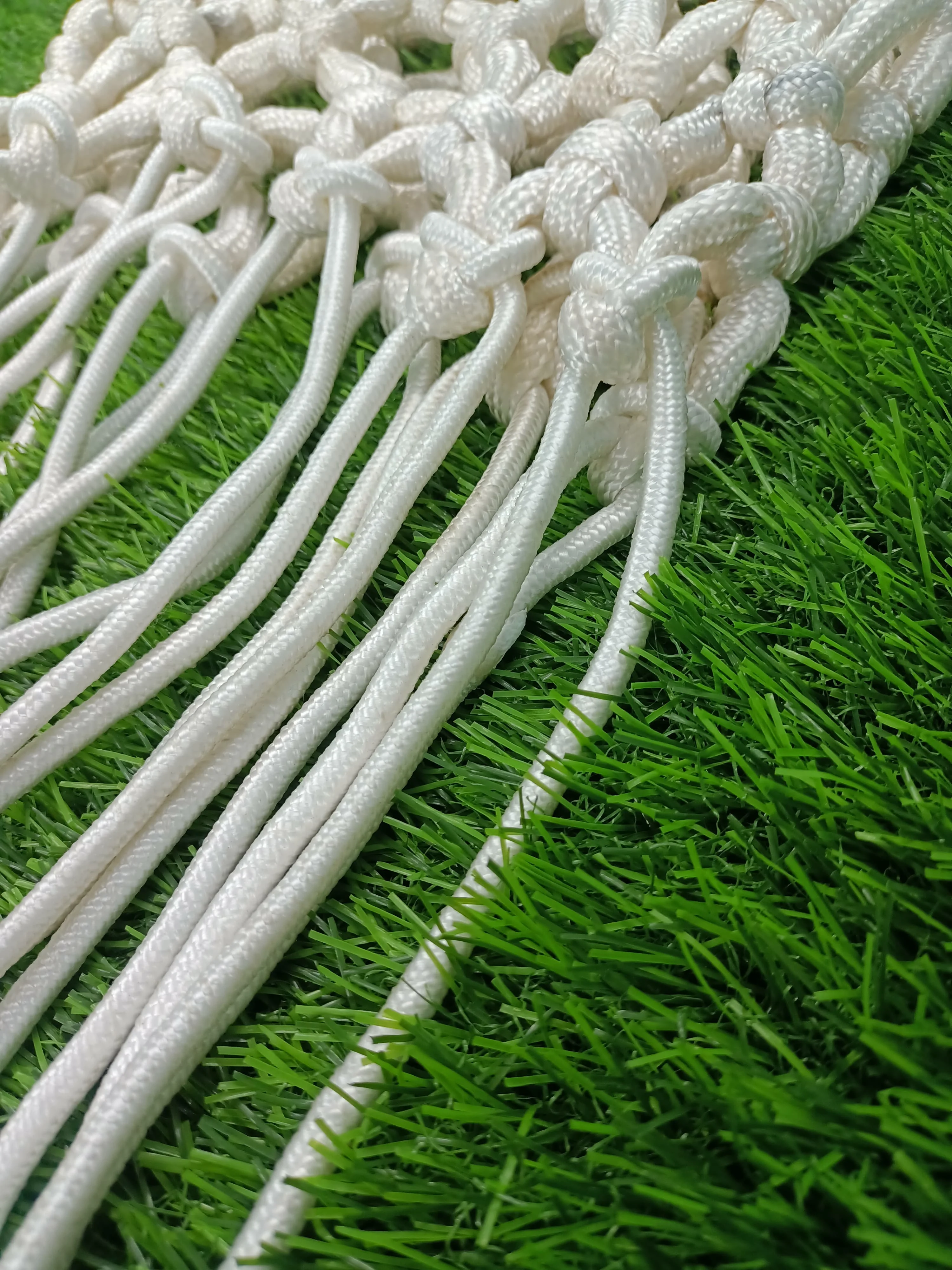 QSICO Best Quality White Basketball Net 4mm PP Material for Indoor Play Rim Type Stand Hoop with PE Backboard