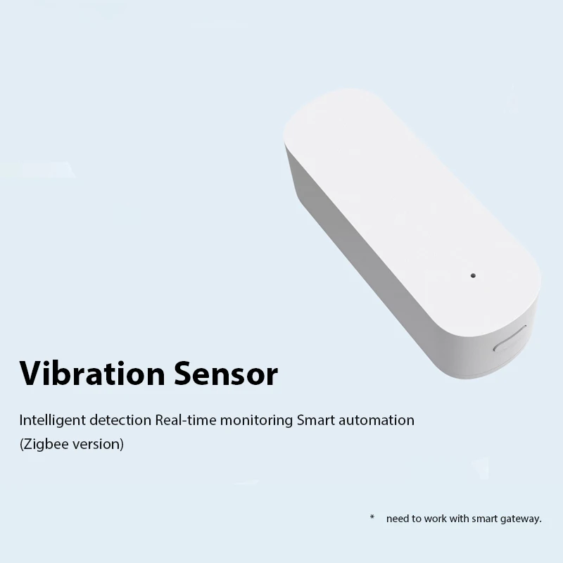 ZigBee Intelligent Detection Real-time Monitoring Smart Automation Low Power Consumption Vibration Sensor with History Records