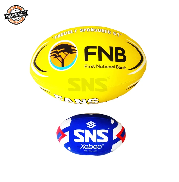 Indian Manufacturer of Good Quality Jumbo Large Rubber Rugby Ball Ideal for Brand Marketing & Promotion Events