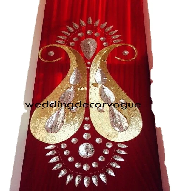 DRAPE HOT SALE LONGSUN Wedding Stage Decorations Backdrop Party Drapes With Swag velvet Fabric Curtain For Wedding Birthday Even