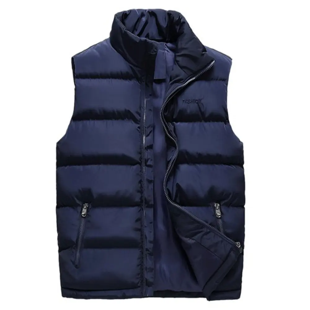 New style men Sleeveless bomber jacket 100% polyester winter short sleeve boys jacket custom unisex vest jackets for men