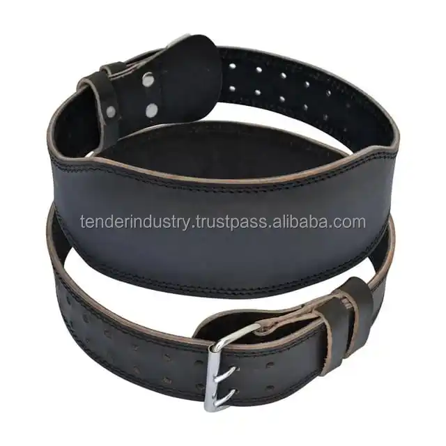 Tender Industry Power Lifting Belt Genuine Leather Power Heavy Duty Weight Lifting Bodybuilding Belt