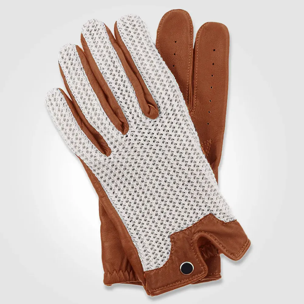 Best Price XL Driver Gloves New Latest Style Soft Leather with Waterproof Function High Quality Car Driving Safety Gloves