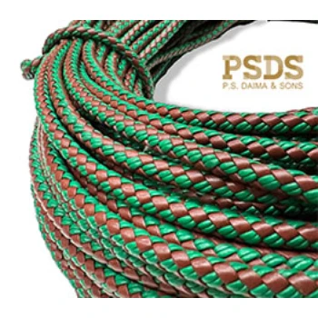 Bolo braided leather cord bolo with great Rub fastness light fastness and Perspiration fastness PSDS