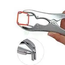 Ring Plier Stainless Steel Double leaf Spring Two Jaws 21cm Veterinary Instrument