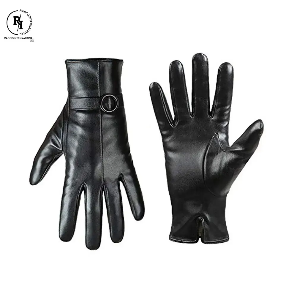 Factory Direct Supply Soft Fabric Fashion Leather Gloves New Arrival Casual Wear Daily Life Fashion Leather Gloves