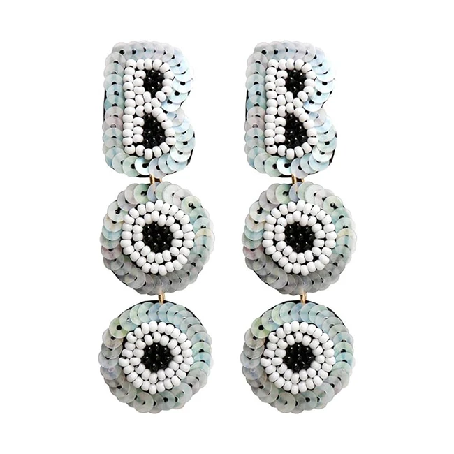 Buy 2024 BOO Halloween Beaded Earrings for Women and Girls Buy Now From Manufacturer and Supplier