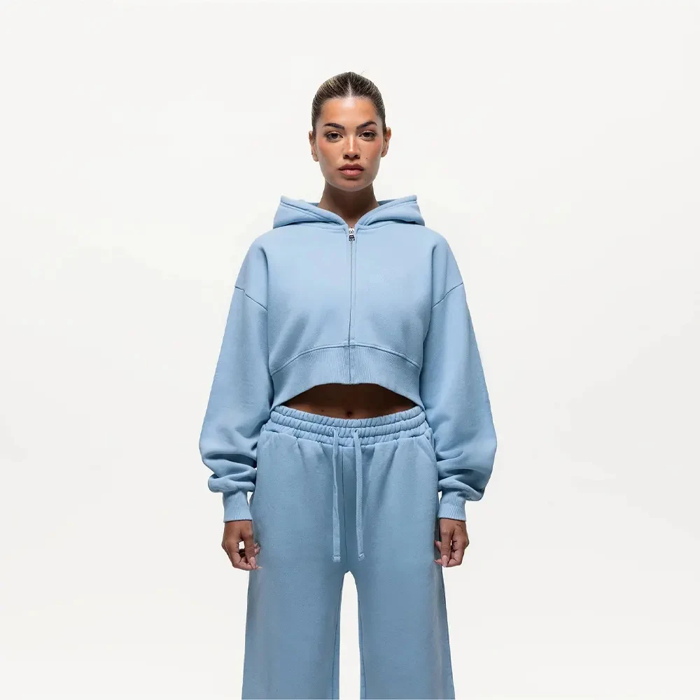 New Cropped Hoodies For Women 2024 Crop Top Hoodie Custom Cropped Top Hoodie With Cheap Price And High Quality