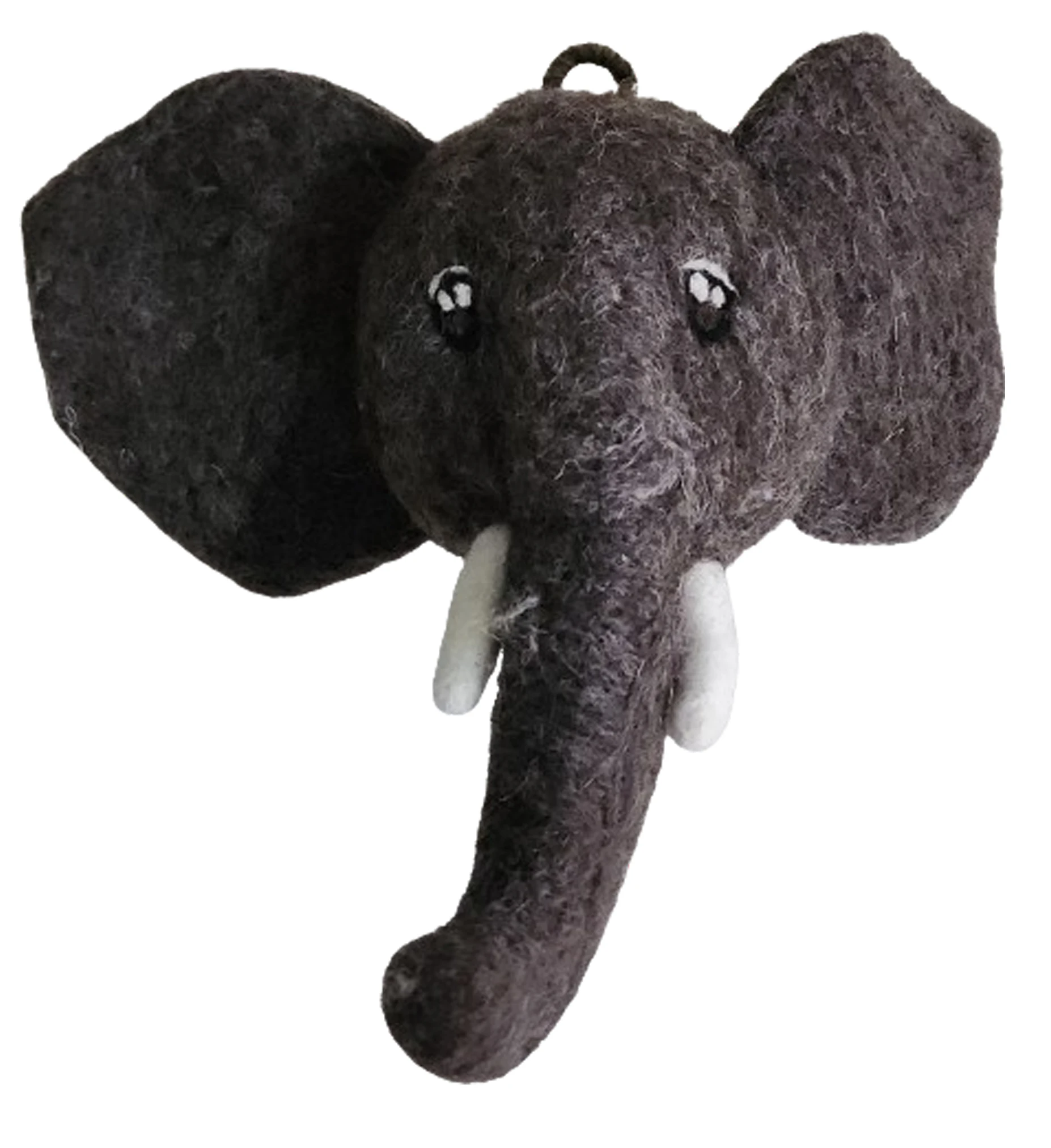Handmade Nepalese Felt Elephant Wall Hanging Home Decor Handicraft Manufacturing