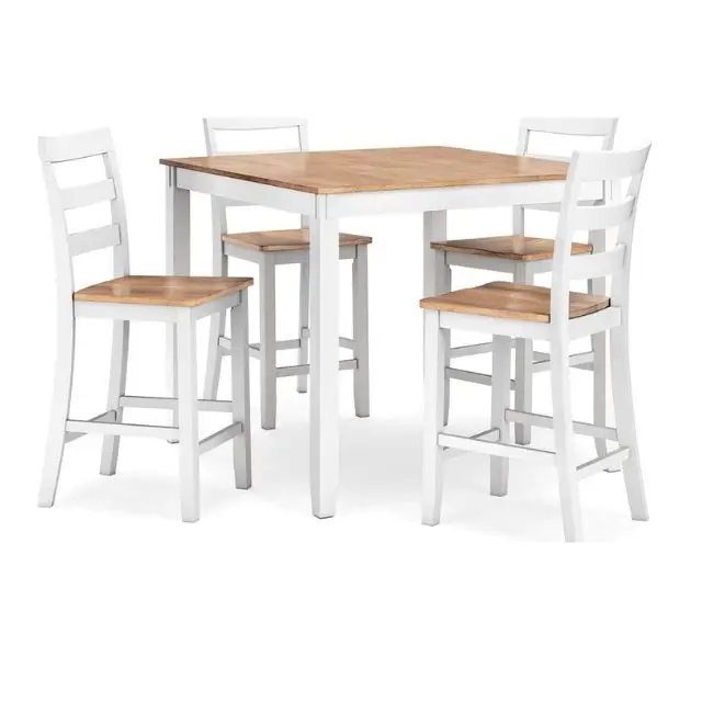 American Style Vintage Dining Room Set Furniture Solid Wood Teak Mahogany High Quality