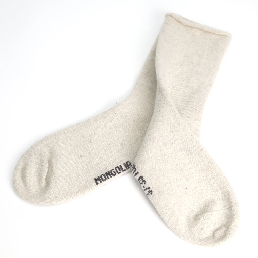 Unisex Winter 100% Sheep Wool Sock Mongolian Origin for Men and Women