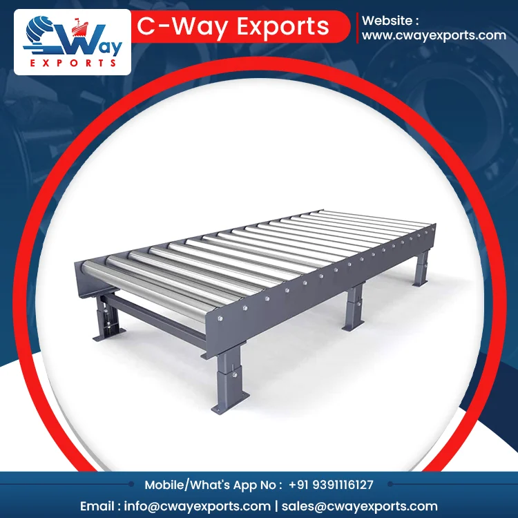 Versatile Carbon Steel Made Gravity Conveyor Roller For Multiple Industry Best Large Capacity Conveyors From India