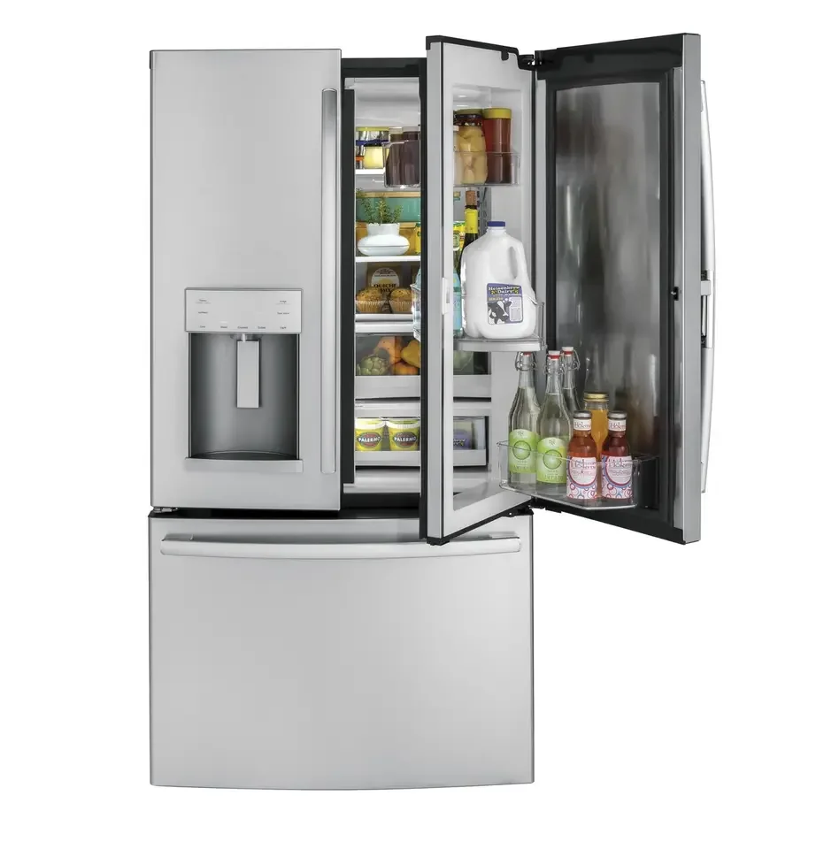 BRAND NEW  28 cu ft 3 door french door refrigerator with touch screen Stainless Steel