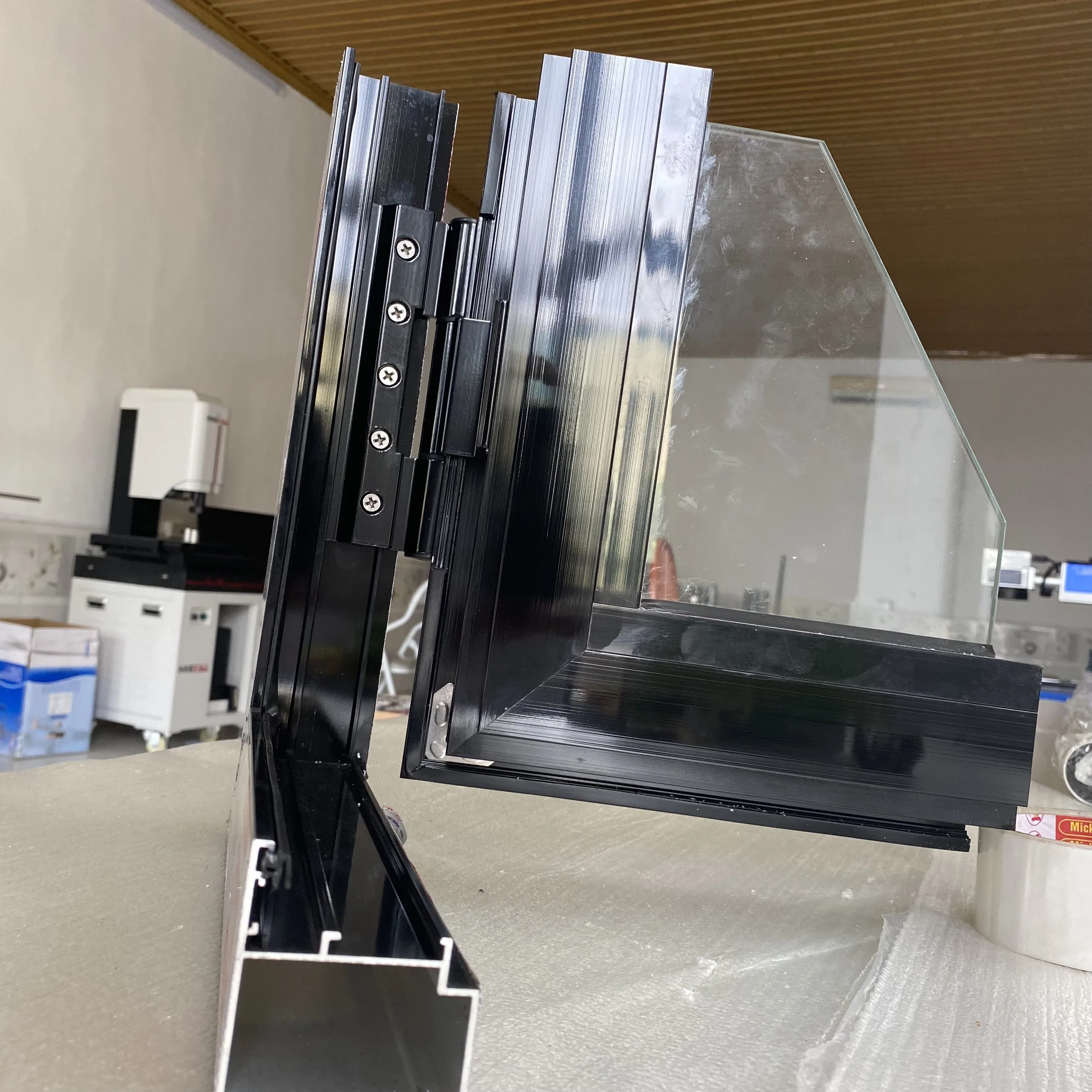 Aluminum door for high rising building with top selling 6063 T5 window and door Aluminum Bars VIETNAM