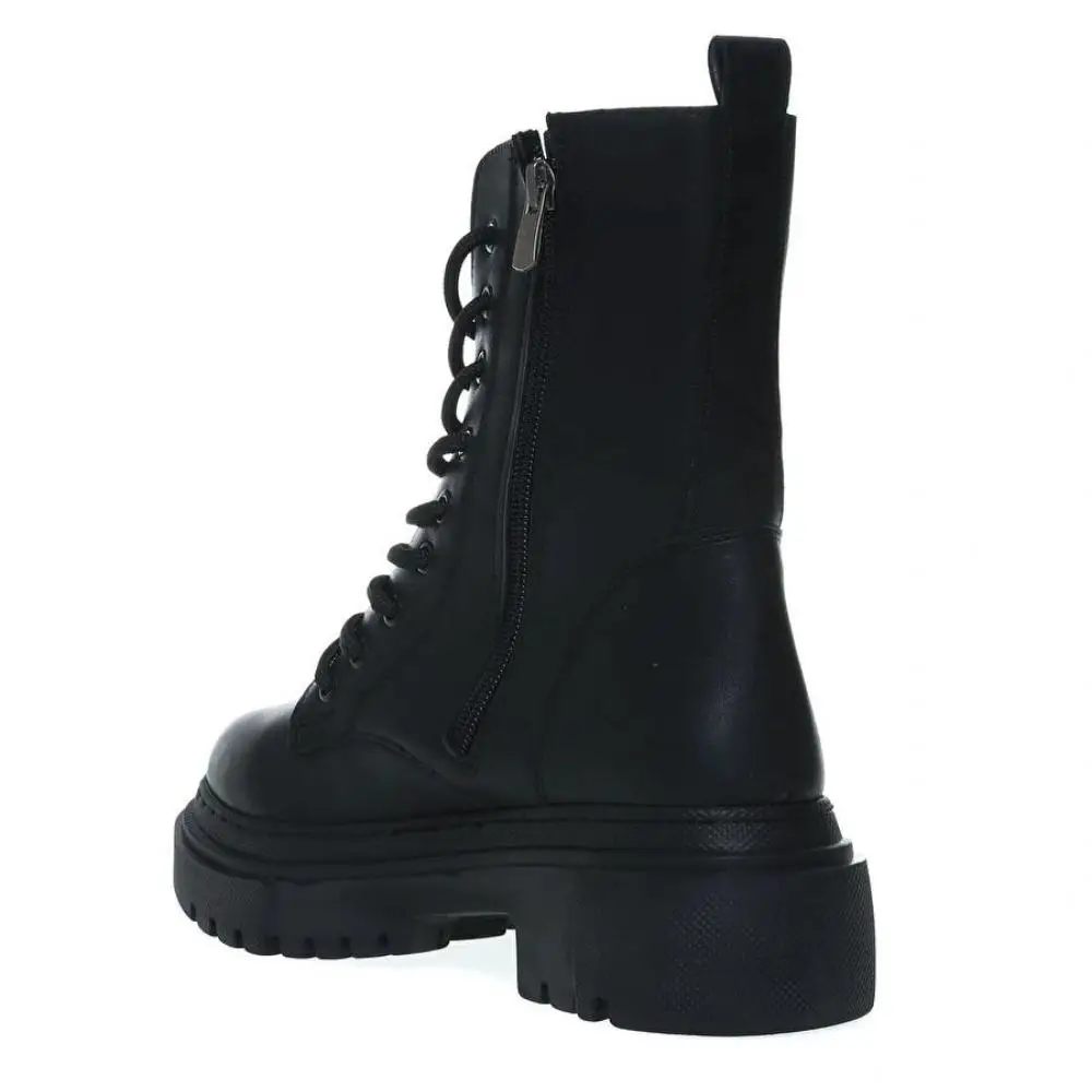 Women Shoes Boots Leather Chelsea Thick-soled Increased Lightweight Versatile Ladies Winter Boots