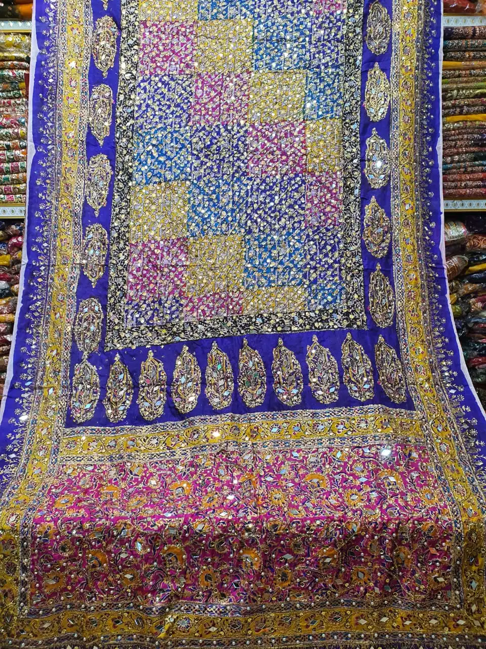 Modern Fashion Designer Pakistani Indian Velvet Shawl Heavy Embroidery Velvet 3 Piece Suits Available On Wholesale Price