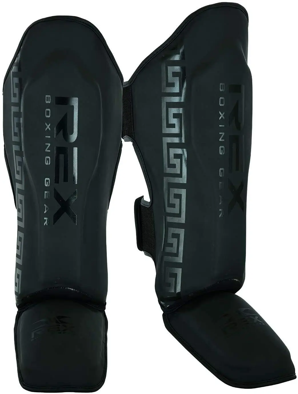 High Quality Leather Pro Gel Shin Instep Pads MMA Leg Foot Guards Muay Thai Kick Boxing
