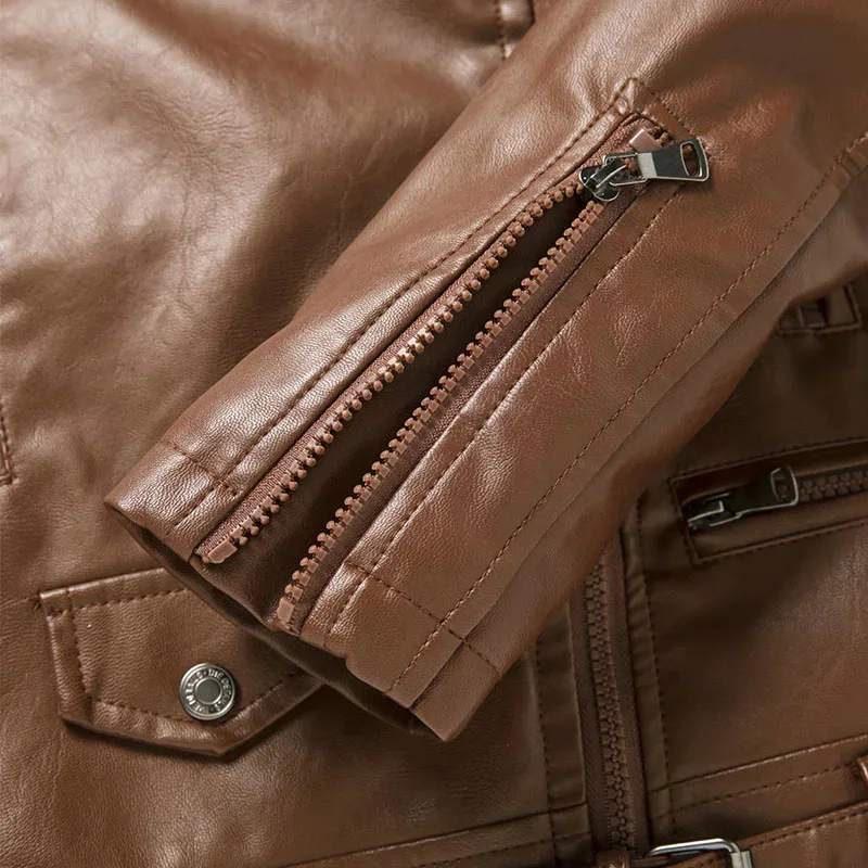 Women Faux Wool Fur Leather Jacket Winter Warm Thickness Lamb Fur Black Punk Zipper Pu Jacket Outwear Jacket