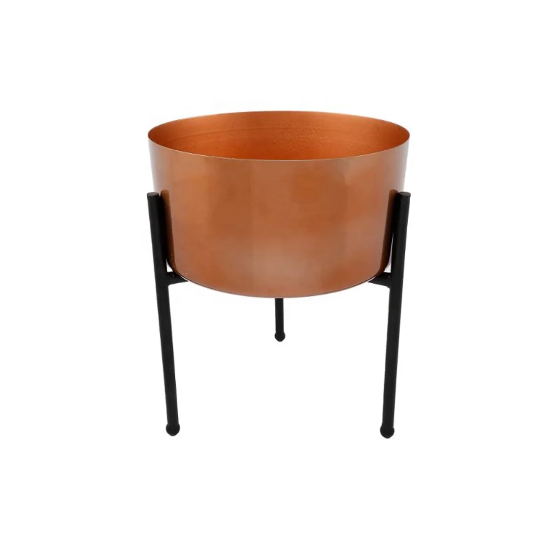 Customizable High Quality Metal Iron Decorative Mini Planter Pot With Stand For Home And Garden Decoration