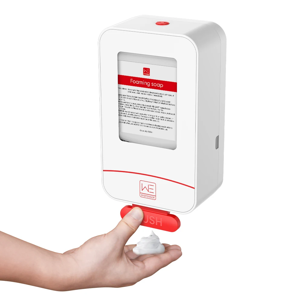 Luxury Multifunction Manufacturer Wall Mounted Hotel Shampoo Toilet Press Manual Foaming Hand Soap Dispenser