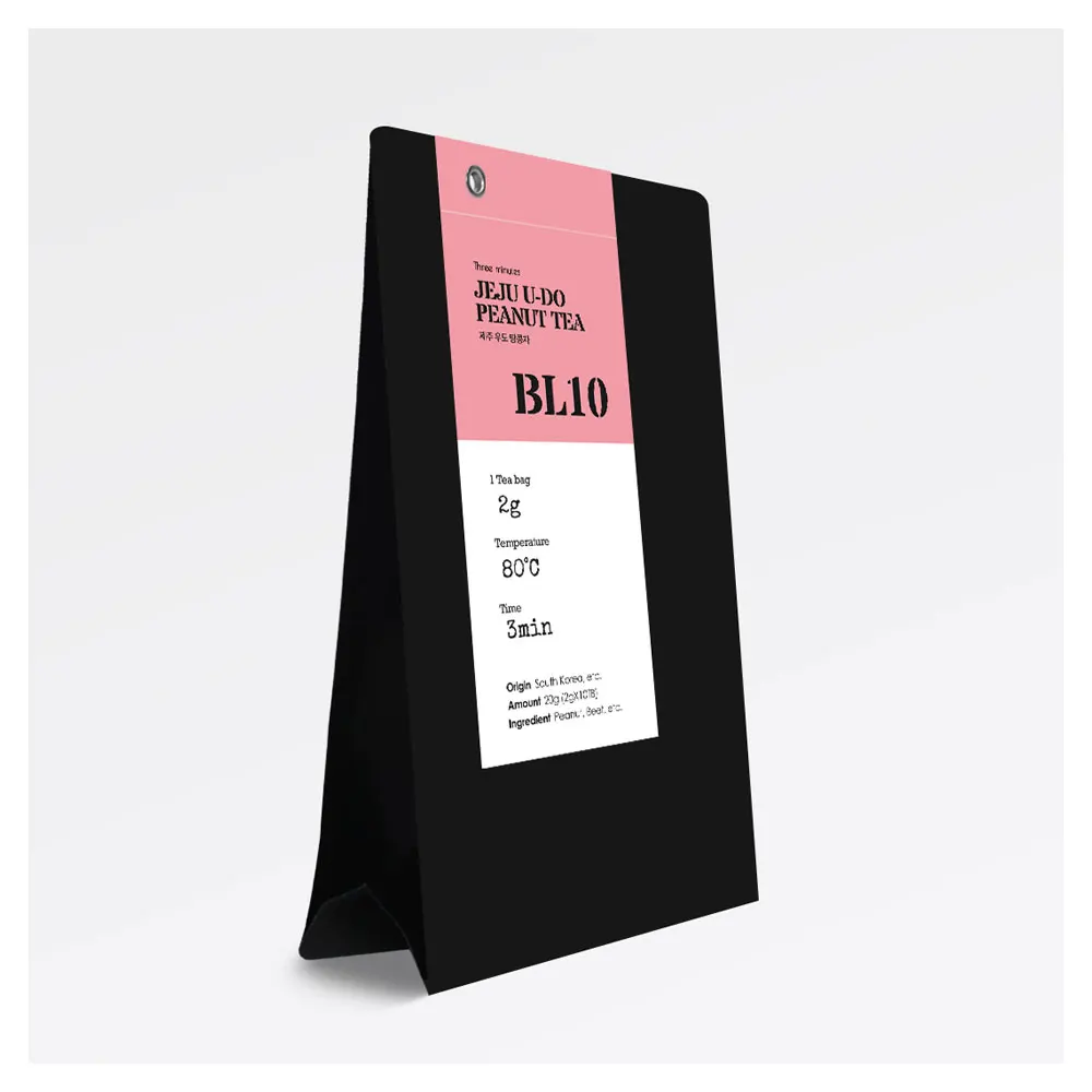 Korean Gift Tea TEABIBBE JEJU U-DO PEANUT TEA in a Zipper Pouch Protecting the Taste and Aroma of Tea for a Long Time from Korea