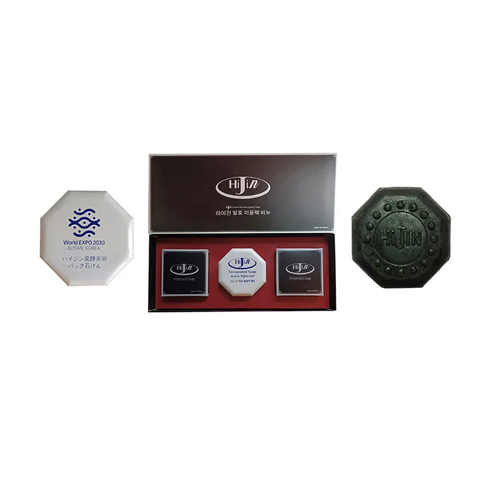 [OKYOUNG INDUSTRY] Best Selling Beauty Products Hijin Fermented Beauty Soap SET Moistly Cleansing Makeup Removal