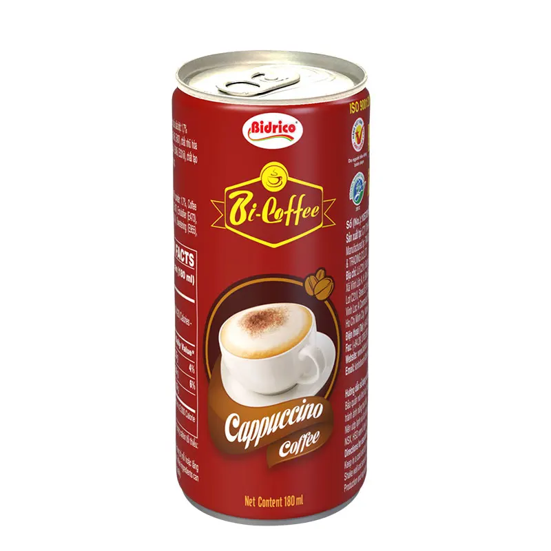 Private Label Cappuccino Coffee 180ml Can Neutral Coffee Drink High Caffeine Coffee Other Beverage From Vietnamese Manufacturer
