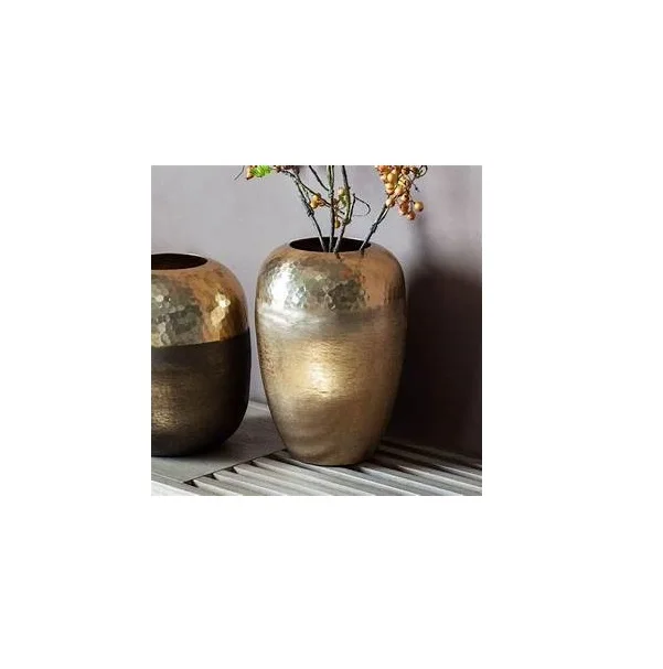 Indian Exporter Hammered Metal Vase Home Decor Set of Five Flower Vase for Garden Decoration from Indias