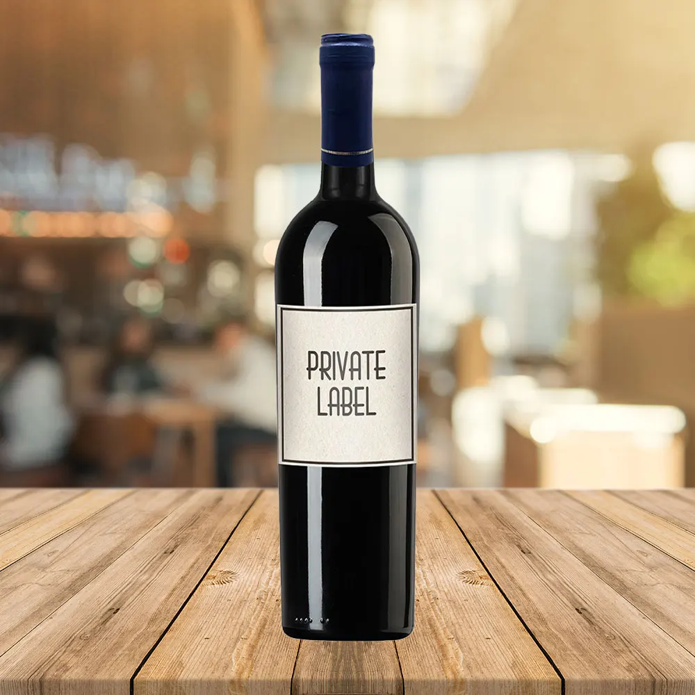 Вино Primitivo IGT Apulia с персонализированной этикеткой для ресторанов отелей корпоративные гаджеты идеи рождественских