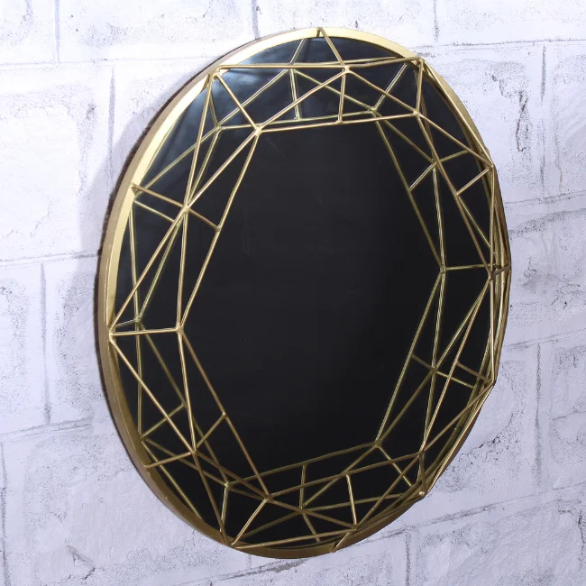 Attractive Designed Gold Plated Wall Mounted Mirror Frame Custom Made Metal Wall Mirror Frame At Cheap Price
