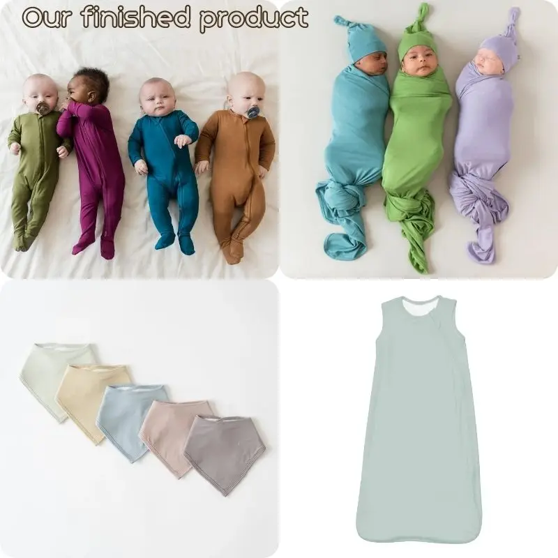 GOTS GRS Certified Bamboo Fiber Fabric Baby Print Fabric Bamboo Jersey For Infant Clothes