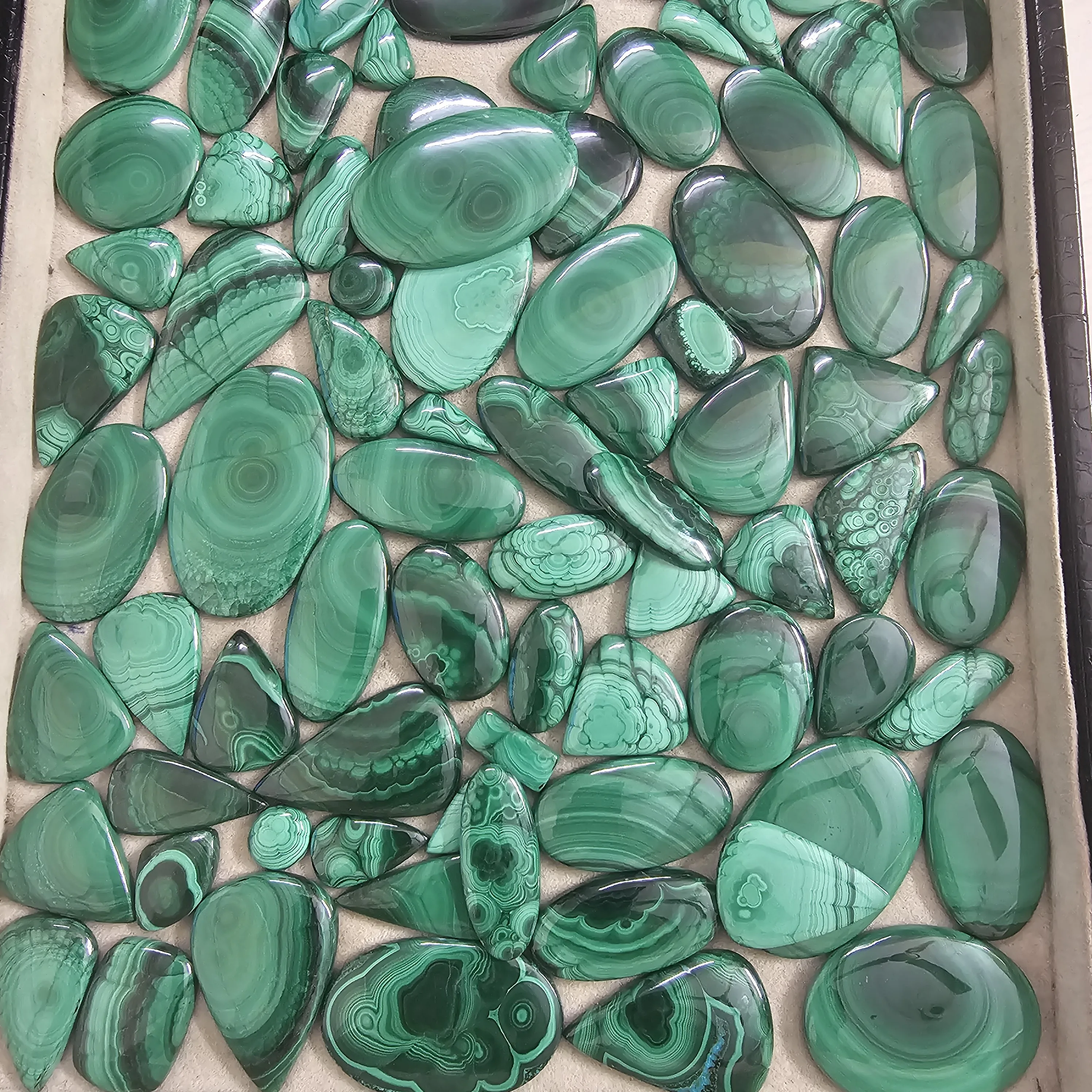 Malachite Chrysocolla Cabochon Lot Wholesale Malachite Chrysocolla Gemstone Lot Natural Malachite for Jewelry Making Stone