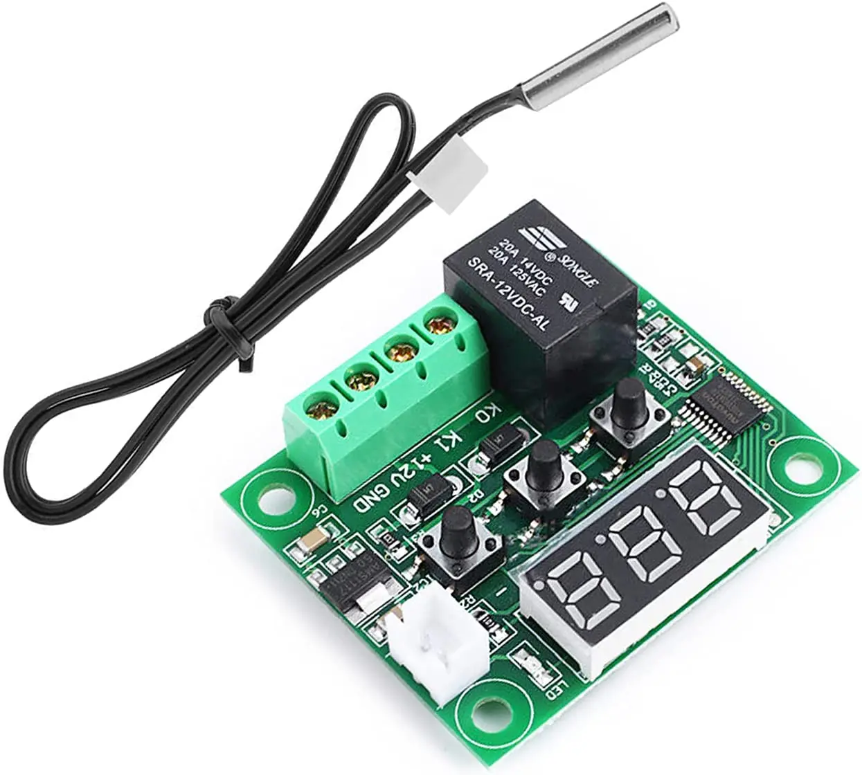 Termostato W1209 Dual LED Digital Display Temperature Controller Switch Control Relay thermostat w1209 Module DC 12V