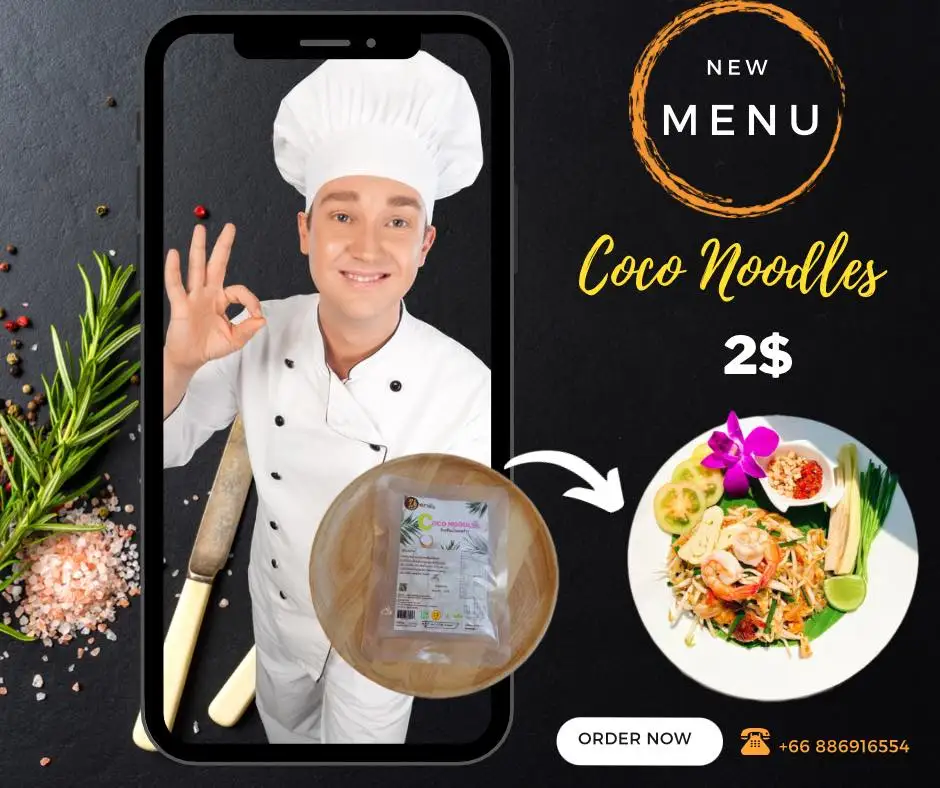 OEM Coconut water vermicelli no flour no fat no sugar clean  keto can eat Plant-based Vegetarian diet