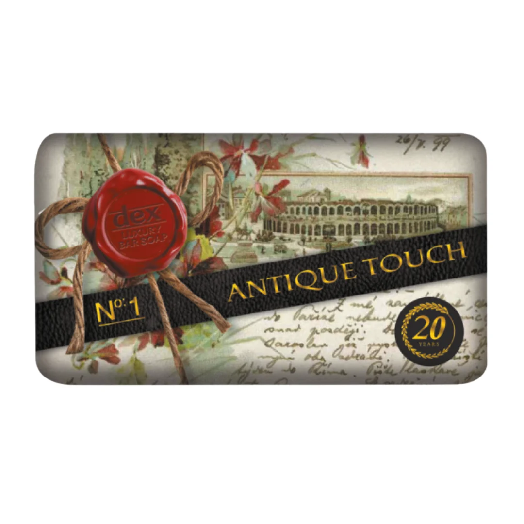 DEX Luxury Series - Antique Touch Bar Soap 150 gr For All Skin Sensitive Cleaning With Bergamot & Green Leaf Fragrance Wholesale