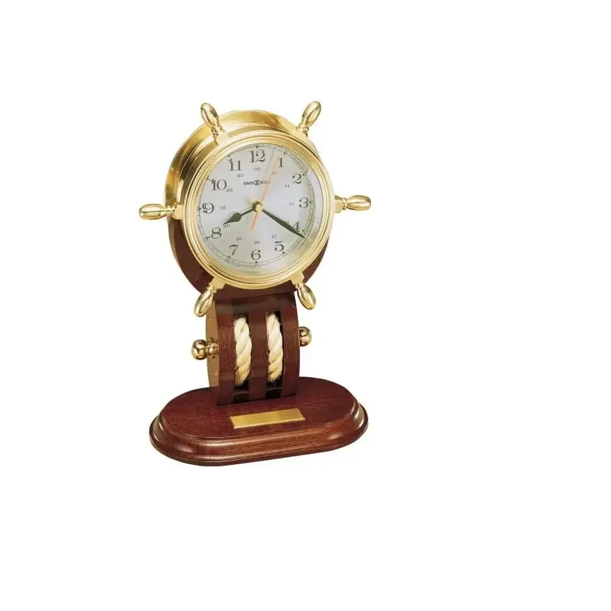 Best Selling Handmade Vintage Design Table Clock With Antique And Wooden Base At Lowest Price Wholesale Supplier